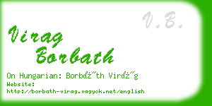 virag borbath business card